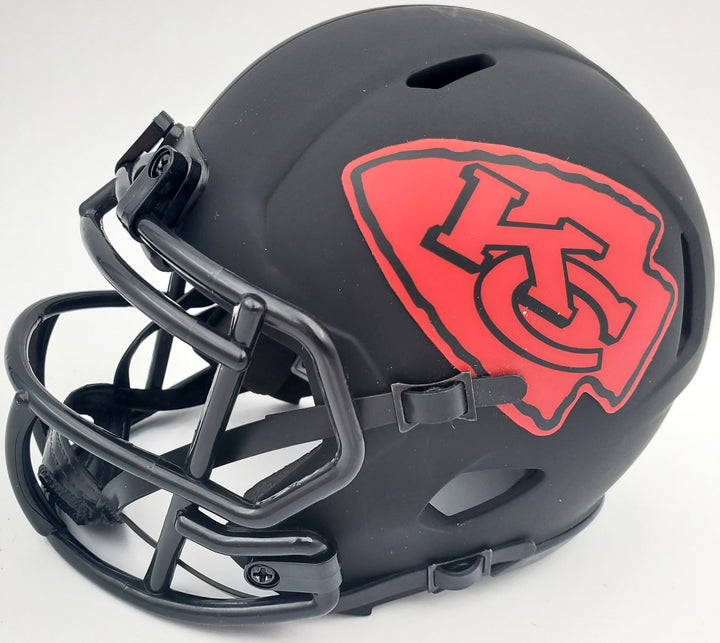 Mecole Hardman Signed Kansas City Chiefs Eclipse Black Speed Mini Helmet Beckett