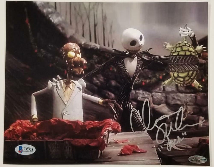 CHRIS SARANDON Signed Jack Skellington 8x10 Photo Autograph~Beckett BAS COA
