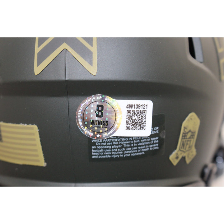Lawrence Taylor Autographed New York Giants 25 STS Mini Helmet Beckett W 55043