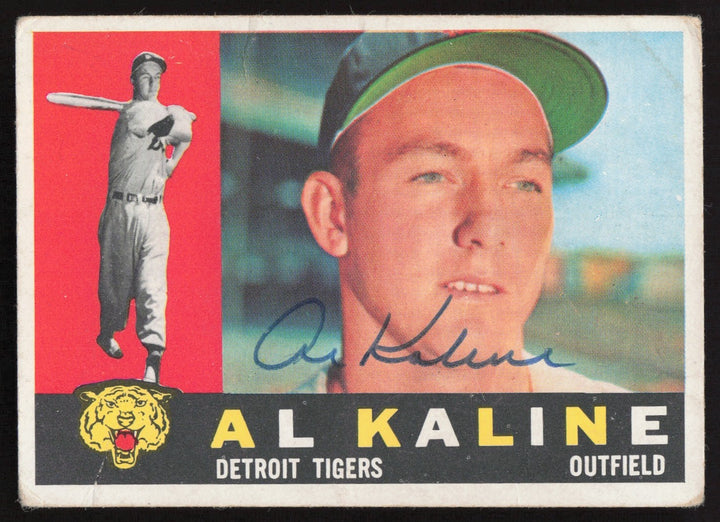 Al Kaline Autographed 1960 Topps Card #50 Detroit Tigers