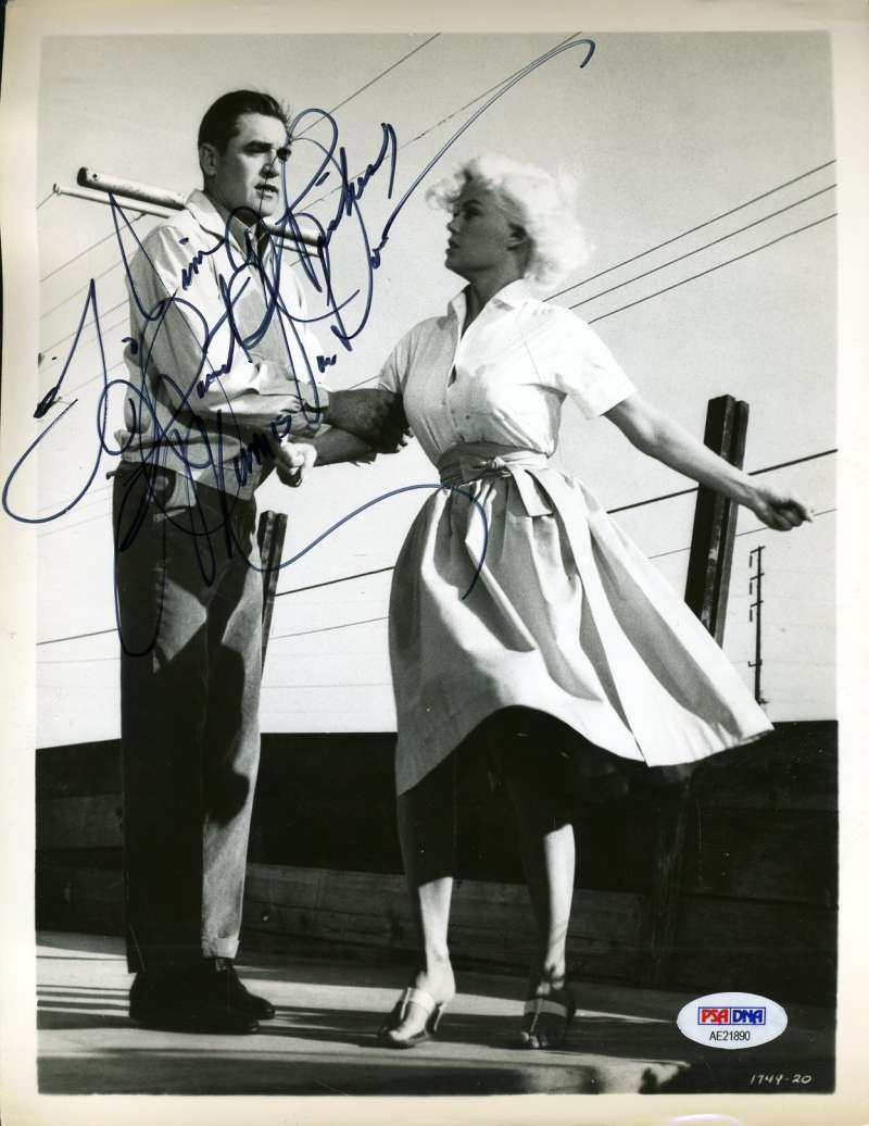 Mamie Van Doren Psa Dna Coa Hand Signed 8x10 Photo Autograph Authenticated