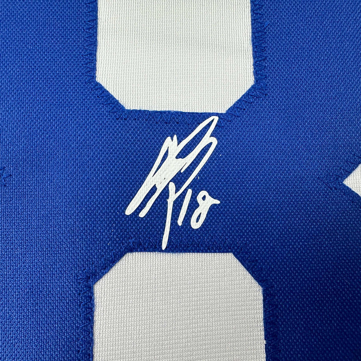Facsimile Autographed Yoshinobu Yamamoto Los Angeles LA White Reprint Jersey XL