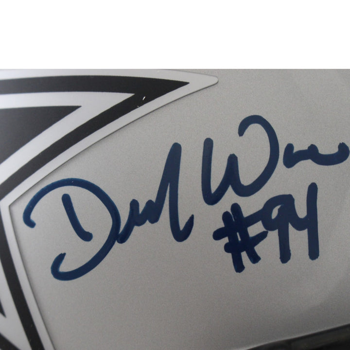 Demarcus Ware Autographed Dallas Cowboys F/S Rave Helmet Beckett Witness 56365