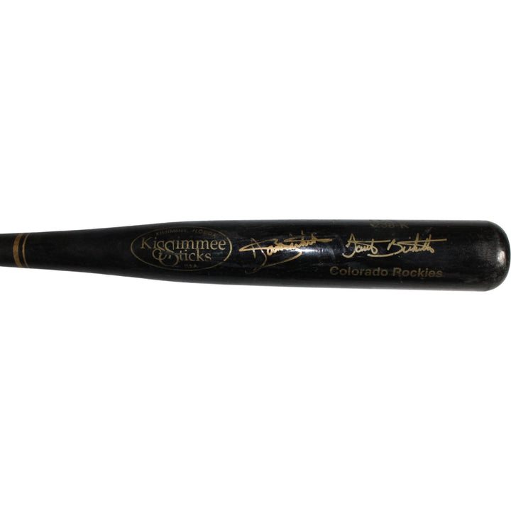 Dante Bichette Signed Colorado Rockies Game Used Kissimme Stick Broken Bat 53930