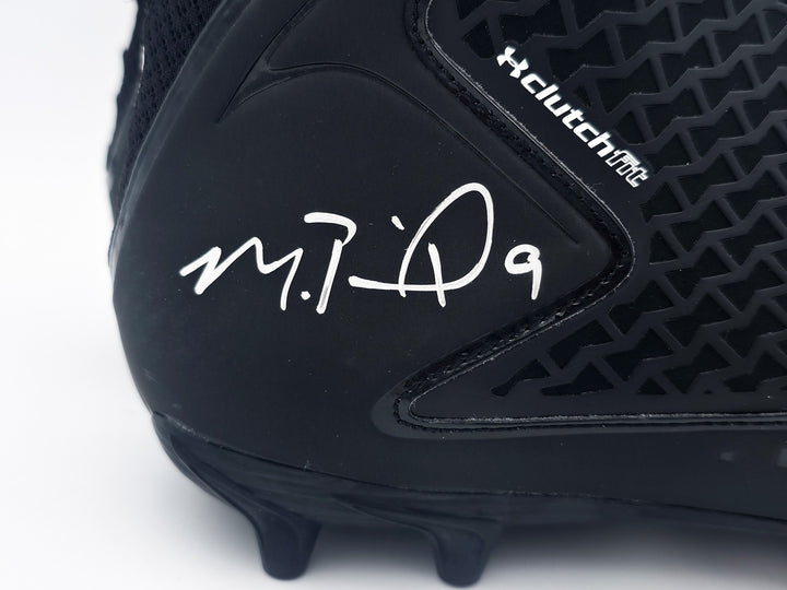 Michael Penix Jr Auto Black Under Armour Team Fierce MC Cleats Falcons Size 135