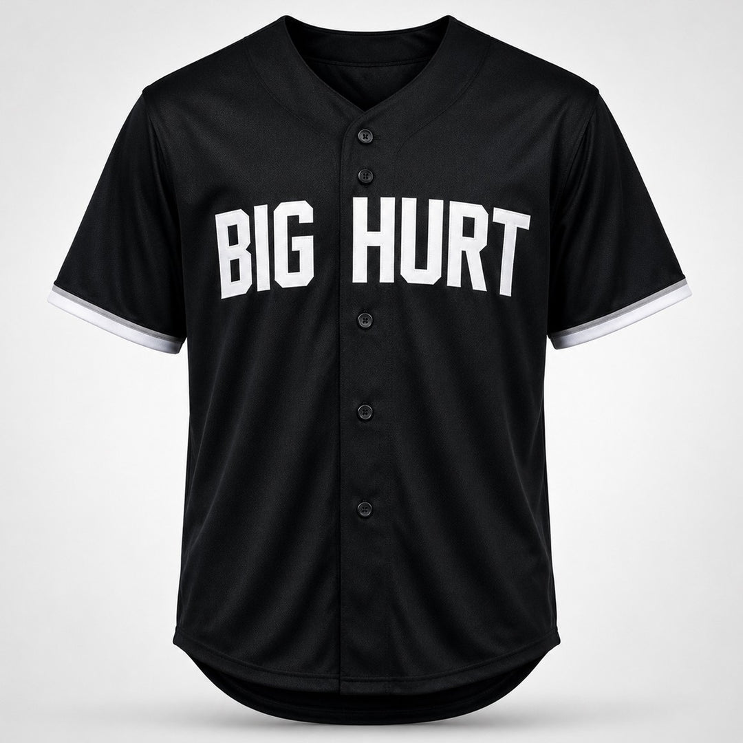 Chicago White Sox Frank Thomas Signed Black Jersey Beckett BAS QR