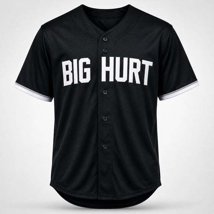 Chicago White Sox Frank Thomas Signed Black Jersey Beckett BAS QR