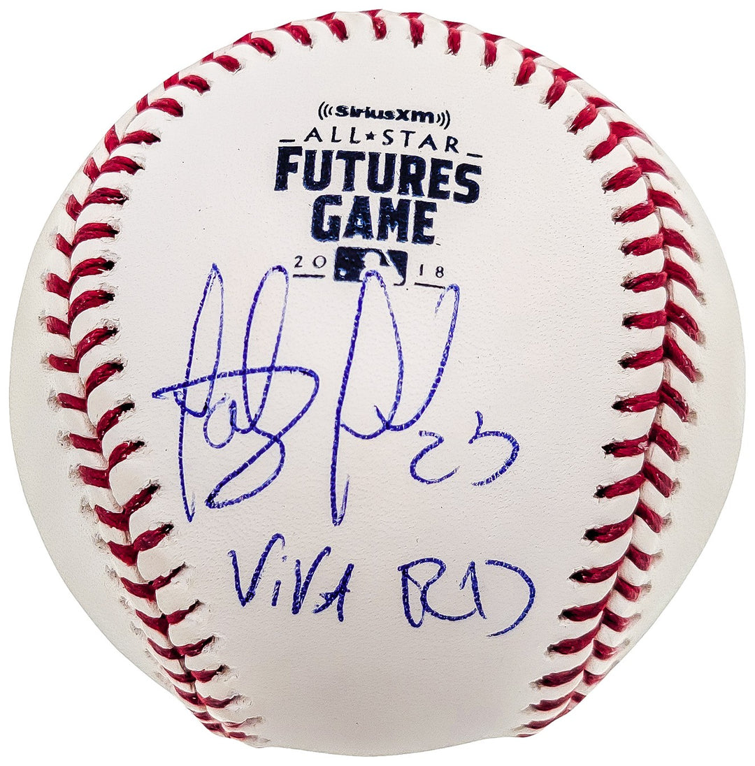 Fernando Tatis Jr Auto MLB 2018 All Star Futures Game Logo Baseball Viva RD JSA