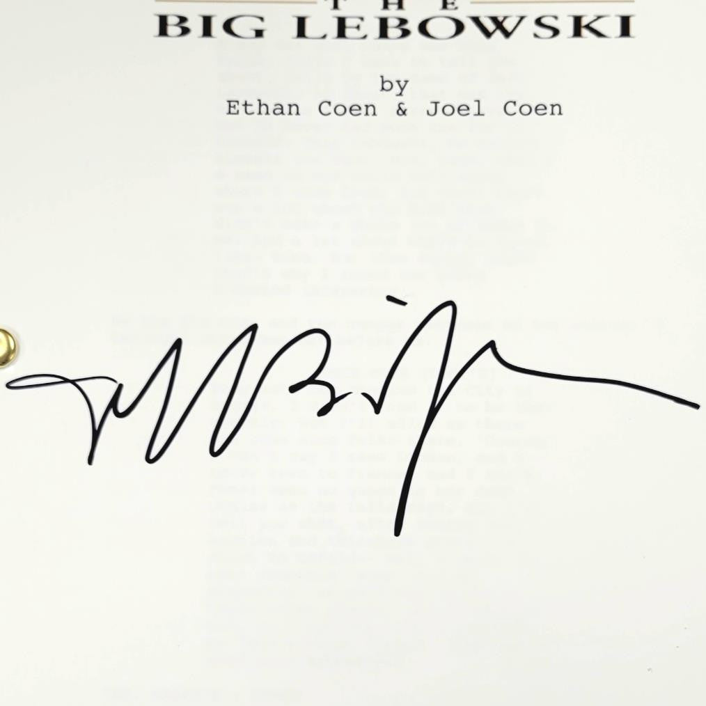 Jeff Bridges autograph signed The Big Lebowski movie script ~ Beckett BAS (B)