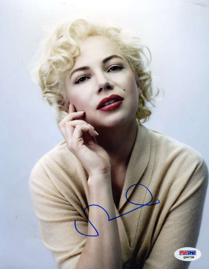 Michelle Williams Psa Dna Coa Hand Signed 8x10 Photo Autograph Authentic