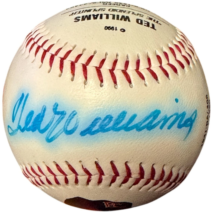 Ted Williams signed Fotoball USA MLB Baseball /1000 bleed - COA  Red Sox/HOF