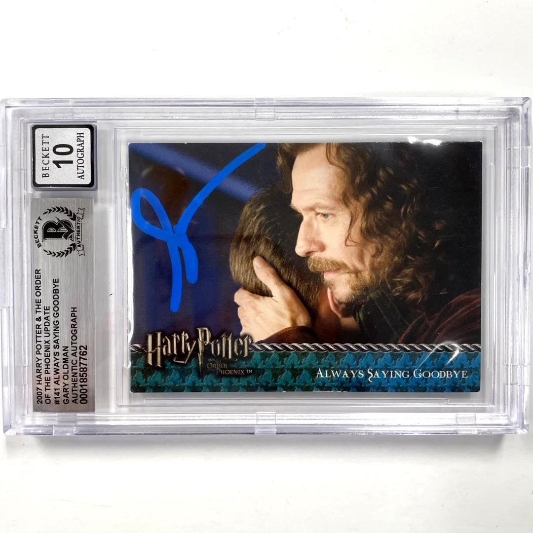 Gary Oldman signed 2007 Harry Potter Sirius Black card Beckett BAS ~ 10 Auto