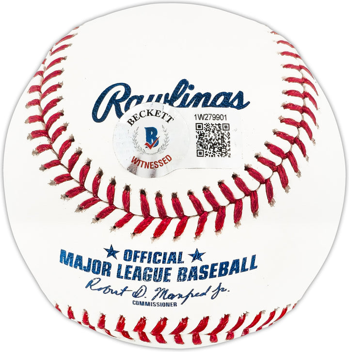 Gary Sheffield Signed Official MLB Baseball Yankees "509 HR" Beckett Witness