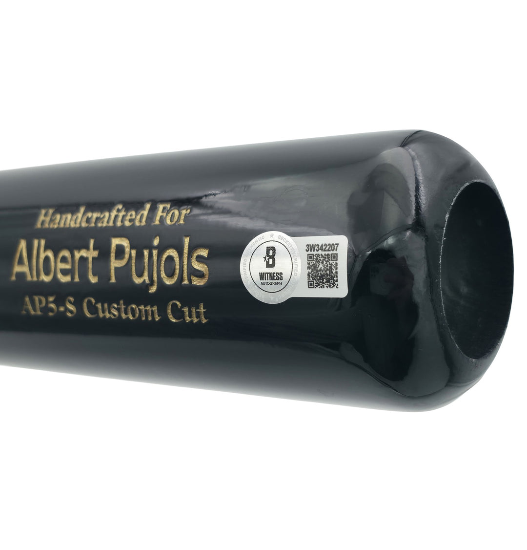 Albert Pujols Auto Black Marucci Player Model Baseball Bat Cardinals BAS