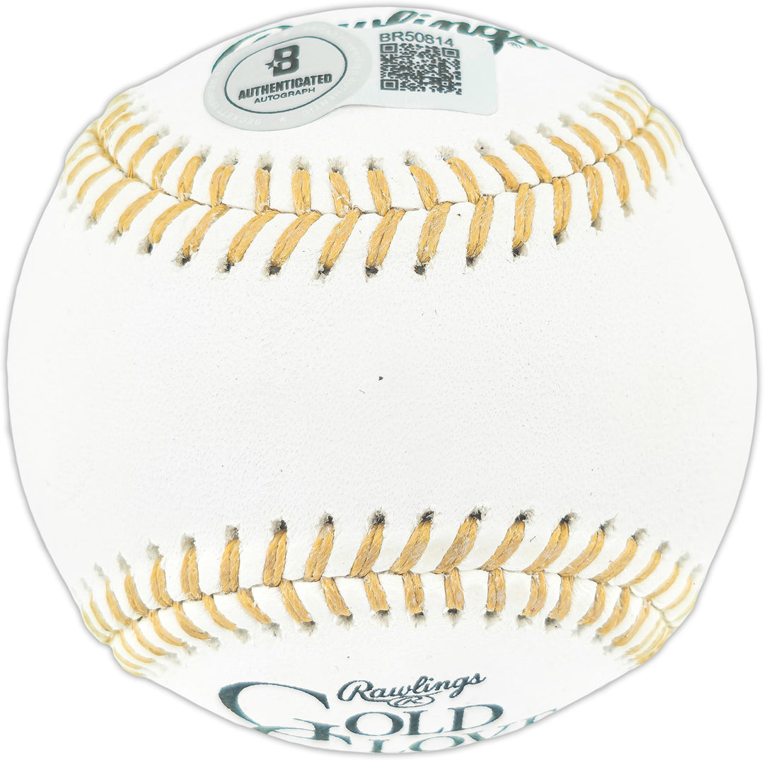 Dave Concepcion Auto Official Gold Glove Baseball Reds "5x GG" Smudge Beckett