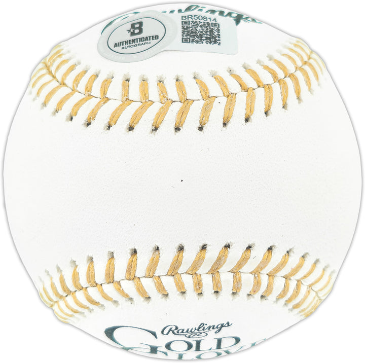 Dave Concepcion Auto Official Gold Glove Baseball Reds "5x GG" Smudge Beckett