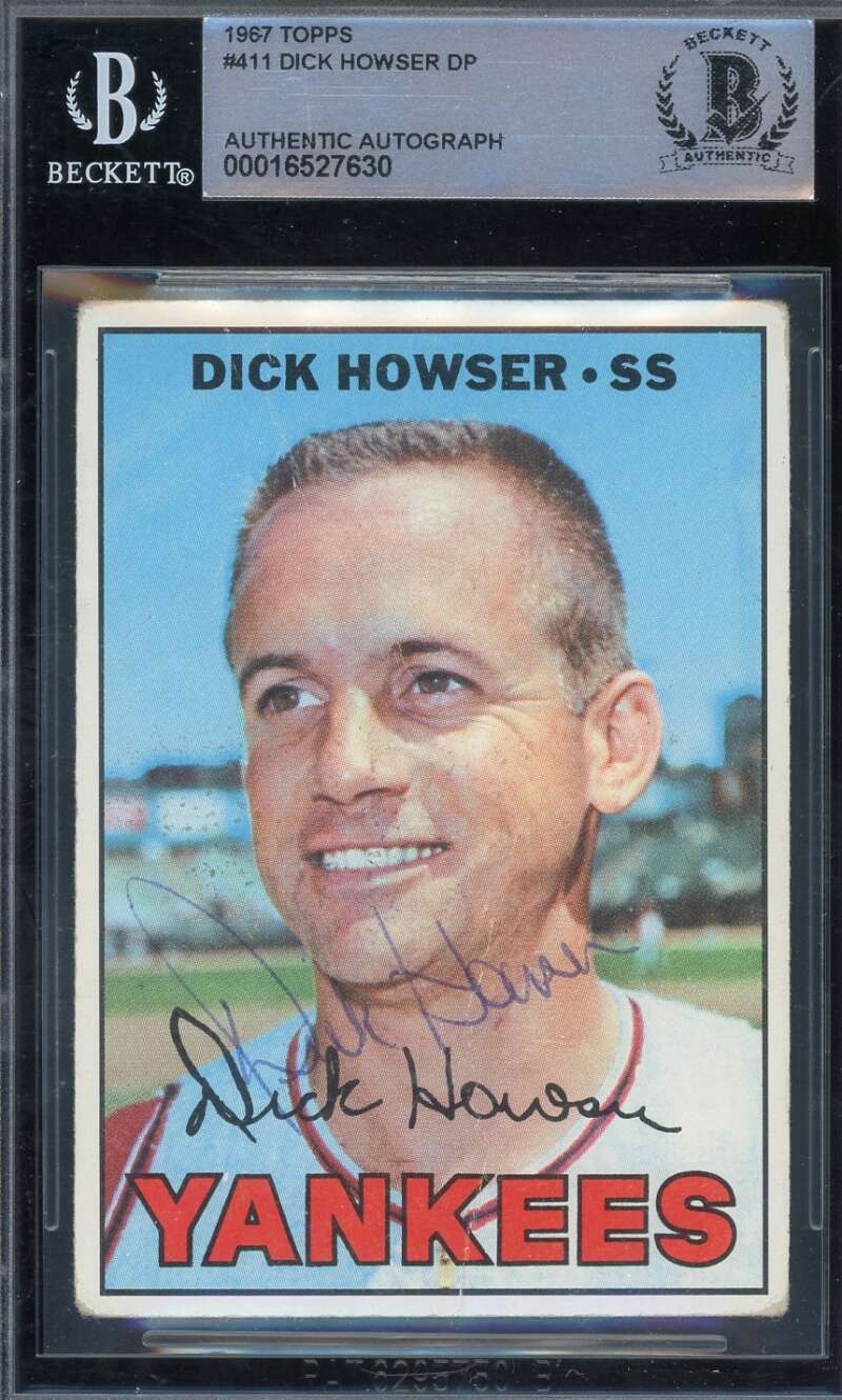 Dick Howser Beckett BAS Signed 1967 Topps Autographed