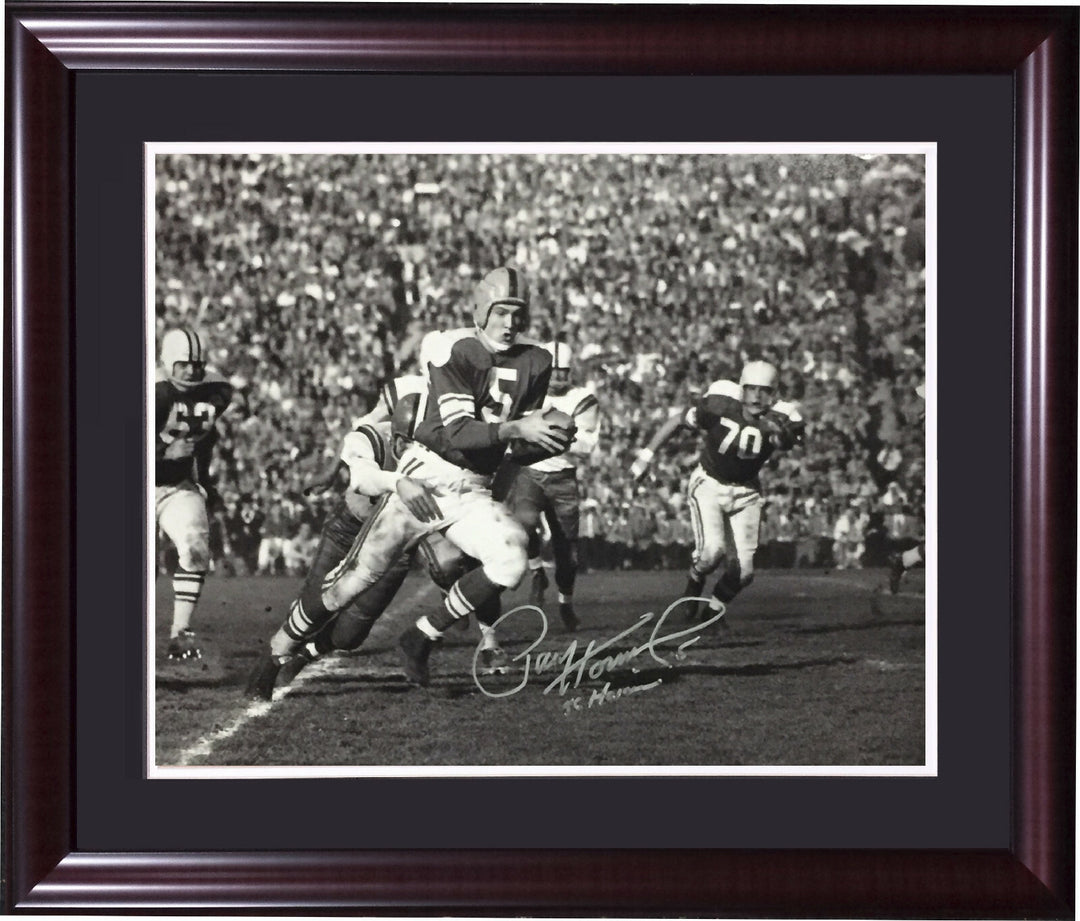 Paul Hornung Signed 16x20 Framed Notre Dame Photo Heisman Autograph Signing COA