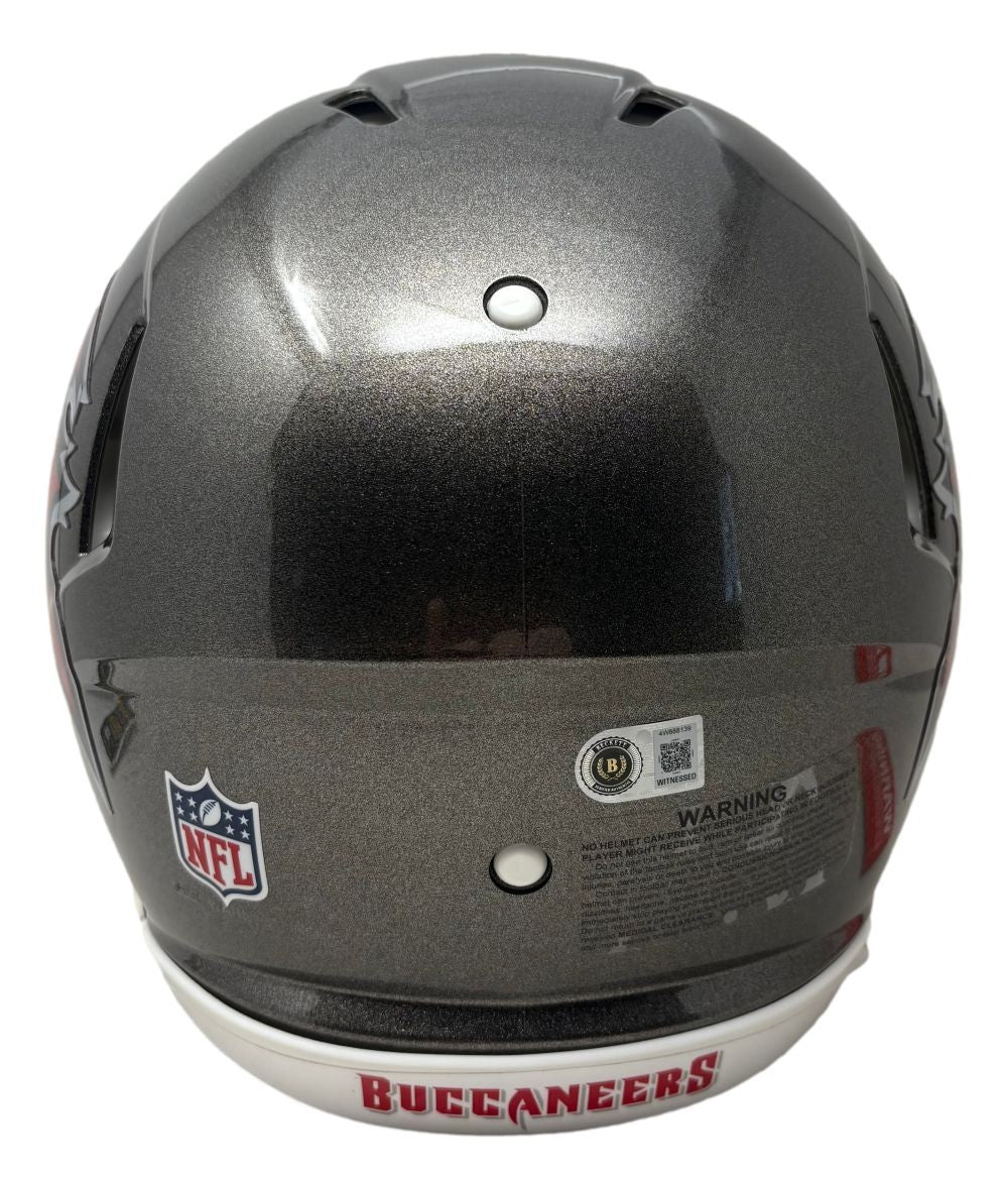 Bucky Irving Signed Tampa Bay Buccaneers Full Size Authentic Speed Helmet BAS