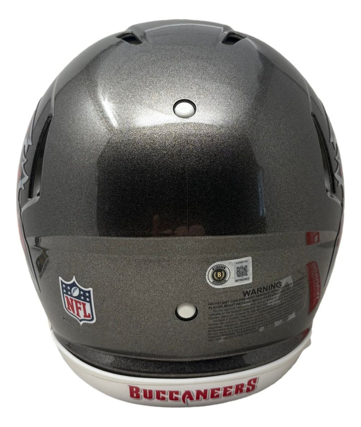 Bucky Irving Signed Tampa Bay Buccaneers Full Size Authentic Speed Helmet BAS