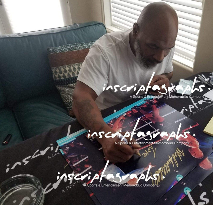 Mike Tyson Peter McNeeley Dual Signed Framed 16x20 Photo #D/10 Inscribed JSA COA
