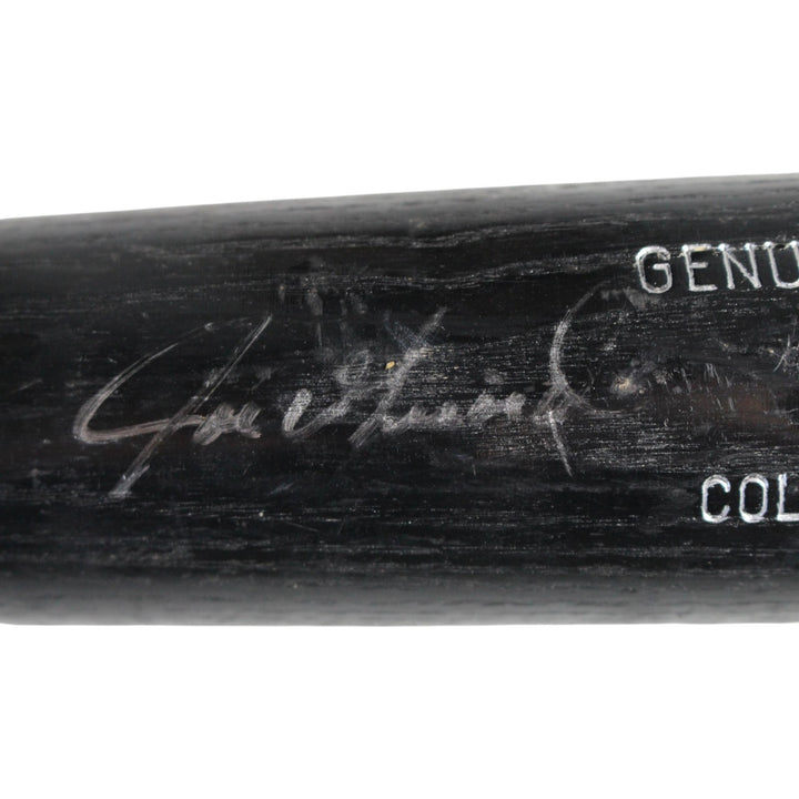 Joe Girardi Autographed Colorado Rockies Game Used Broken LS Black Bat 53923