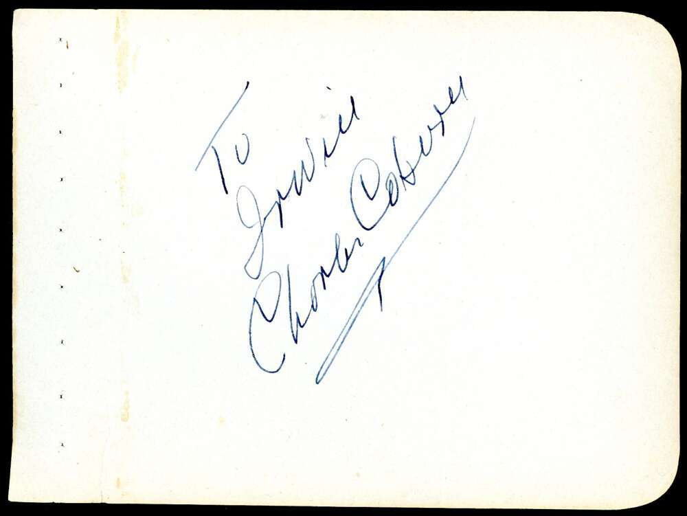 Charles Coburn JSA Coa Signed Album Page Autograph