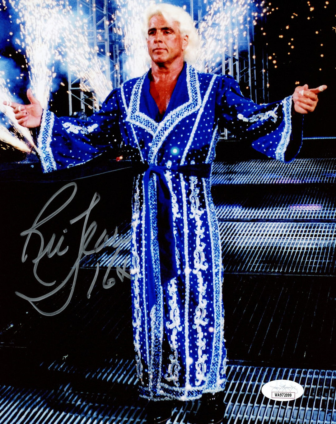 Ric Flair Autographed Signed 8x10 Photo WWE "16x" JSA