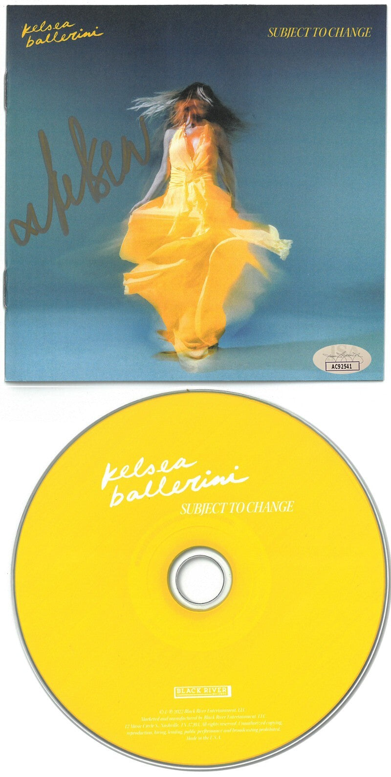 Kelsea Ballerini signed 2022 Subject To Change CD Album Cover Booklet w/ CD -JSA