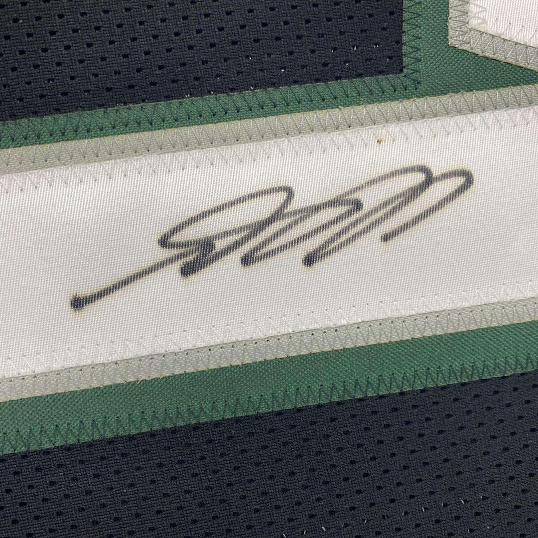 FRAMED Autographed/Signed DESEAN JACKSON 33x42 Philadelphia Black Jersey PSA COA