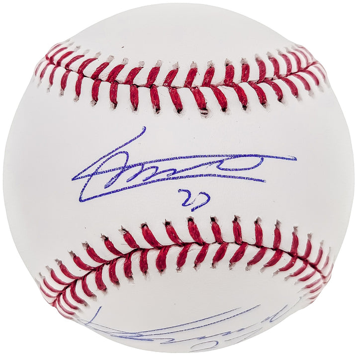 Vladimir Guerrero Jr. & Vladimir Guerrero Sr. Signed MLB Baseball JSA