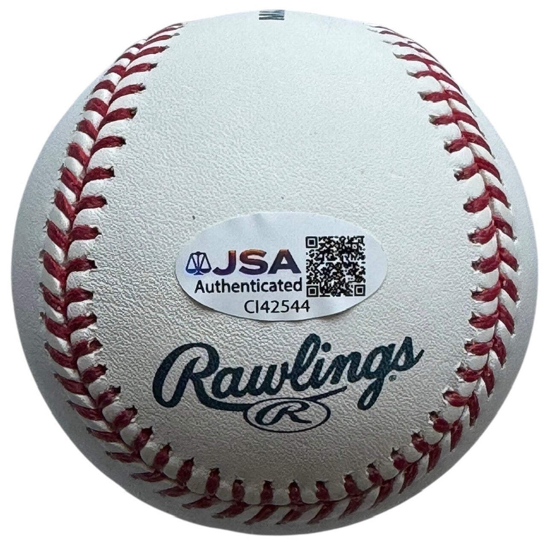Fred McGriff Autographed Official Hall Of Fame Logo Baseball (JSA)