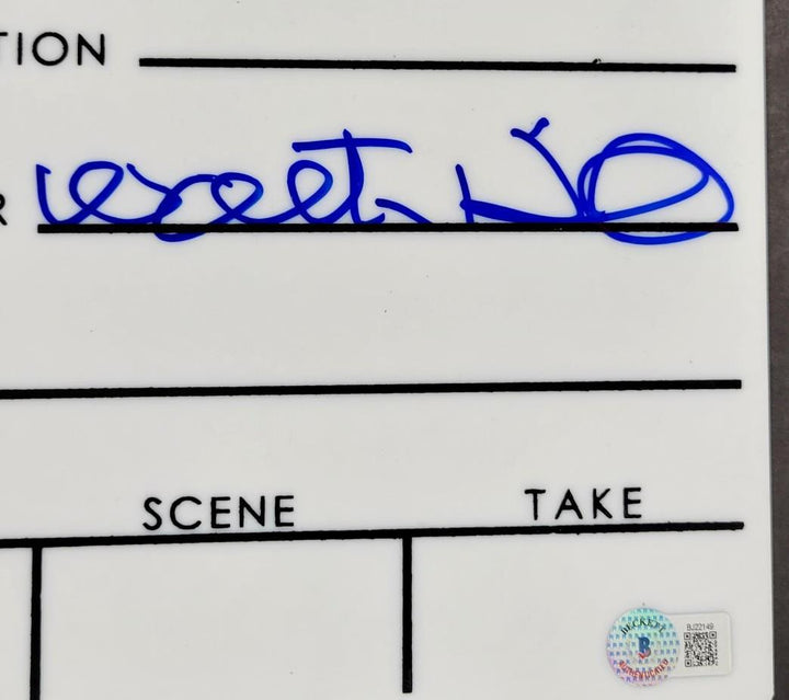 Walter Hill signed Movie Director's Clap Board Clapper  ~ Beckett BAS