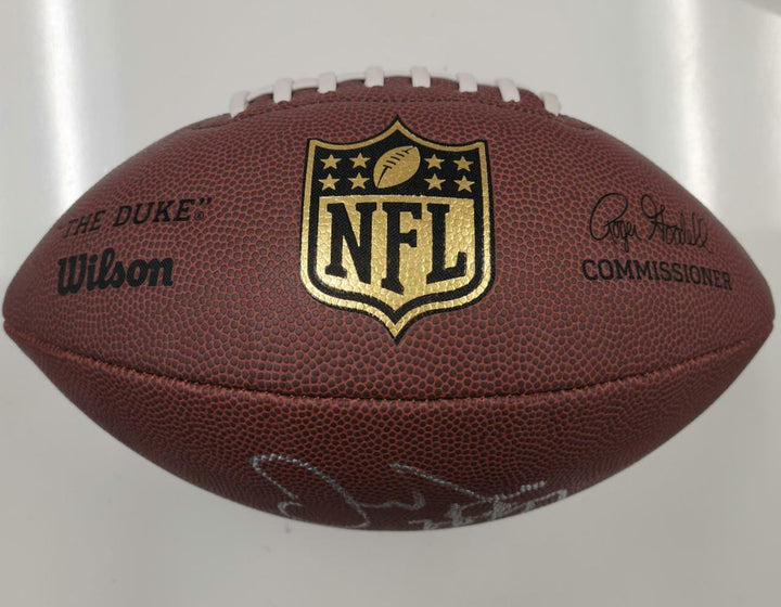 Jerry Jones signed HOF 17 The Duke Replica Football Cowboys (A) Beckett BAS COA