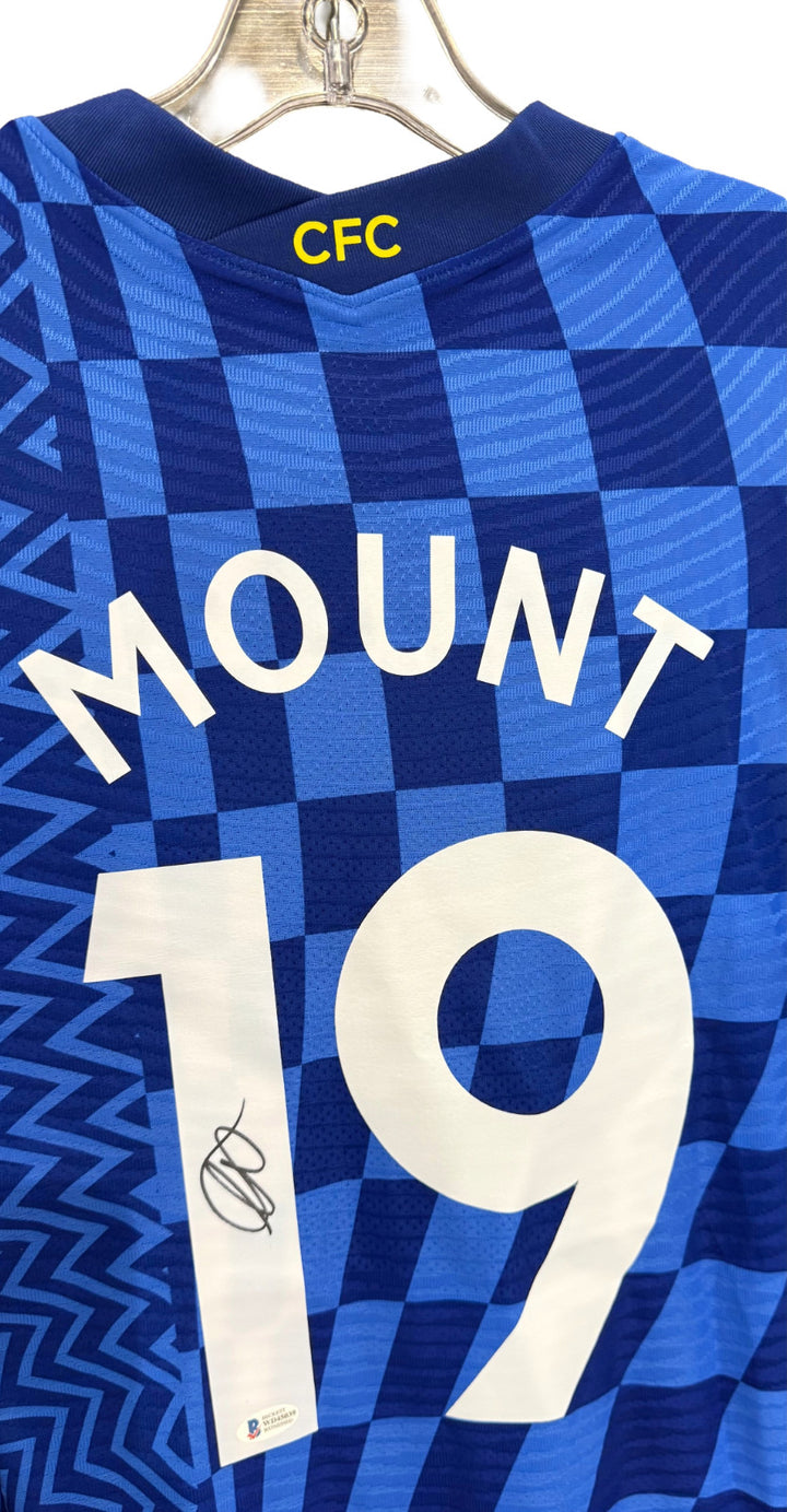 Mason Mount Signed Authentic Nike DriFit L Soccer Jersey Chelsea FC Auto BAS COA