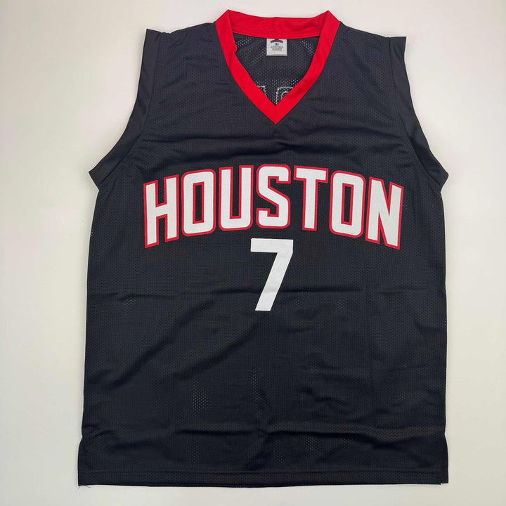 Autographed/Signed Kevin Durant Houston Black Jersey Beckett BAS COA