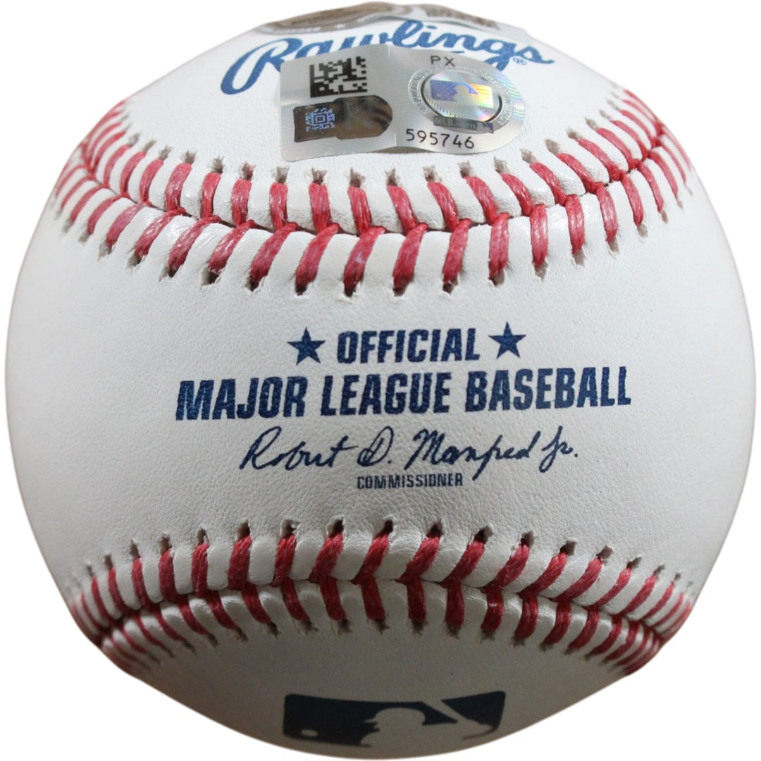 Christian Yelich Signed Milwaukee Brewers OML Baseball 18 NL MVP Beckett 56296
