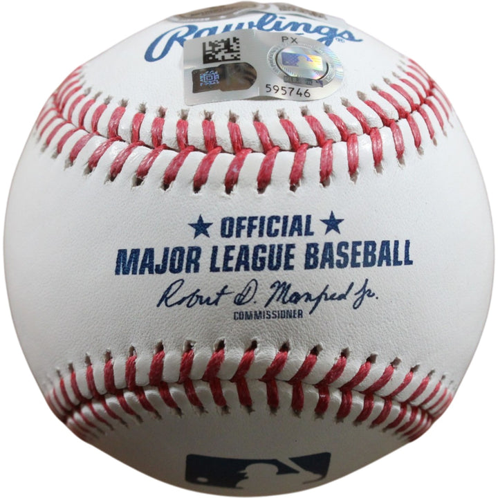 Christian Yelich Signed Milwaukee Brewers OML Baseball 18 NL MVP Beckett 56296