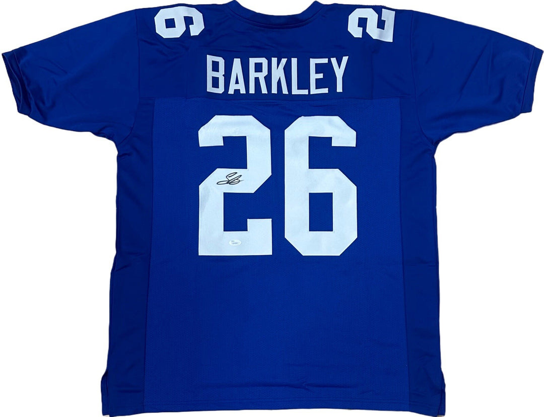 Saquon Barkley Signed NY Giants Jersey Rookie Autograph JSA COA Signature Debut