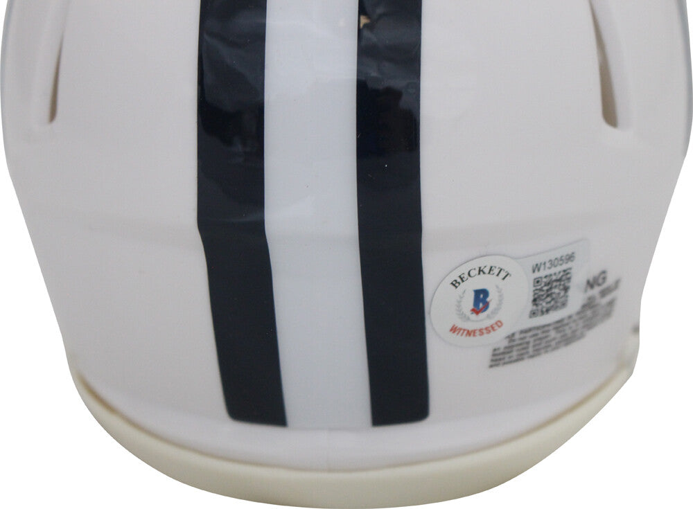 Dak Prescott Autographed Dallas Cowboys 22 Alt Mini Helmet Beckett 39761
