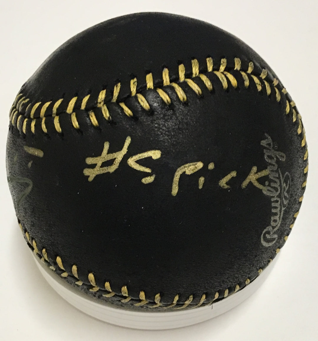 Clint Frazier signed black MLB Baseball Yankees Rookie auto INS #5 pick JSA COA
