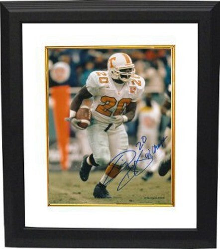 Travis Henry signed Tennessee Volunteers 8x10 Photo Custom Framing #20 98 Champs
