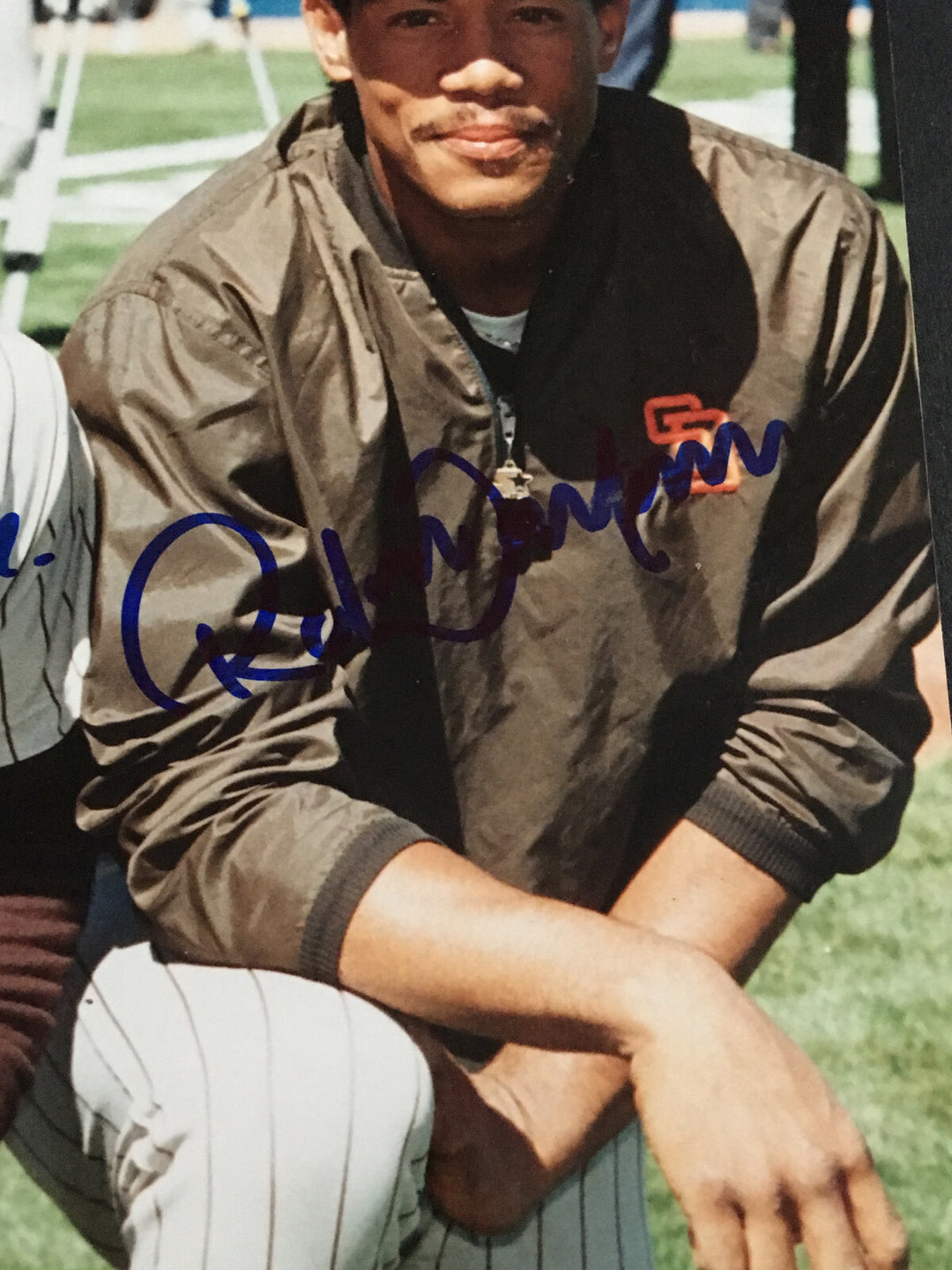 Sandy Jr Sr Roberto Alomar Signed 8x10 Padres photo framed 3 auto Rare JSA COA