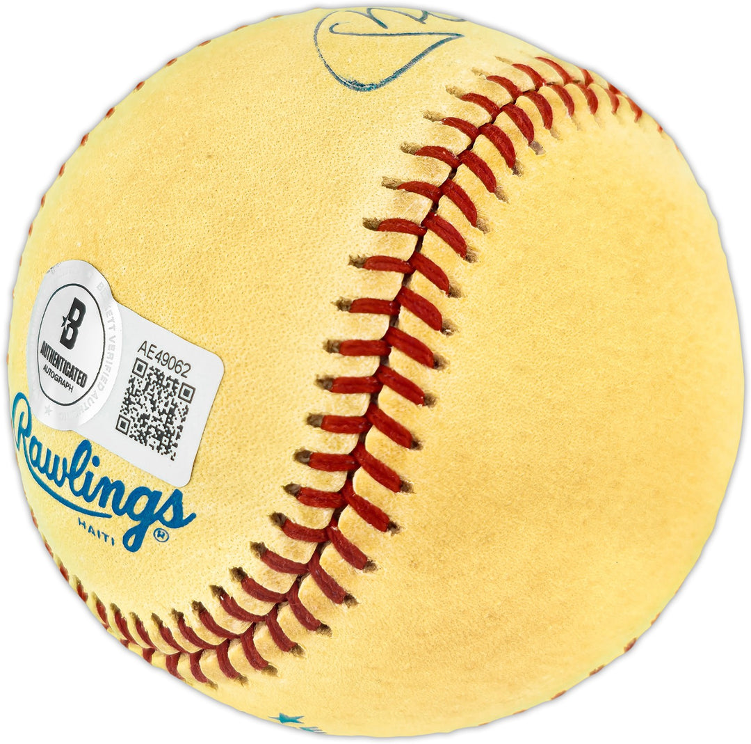 Mickey Mantle Signed AL Baseball New York Yankees Beckett