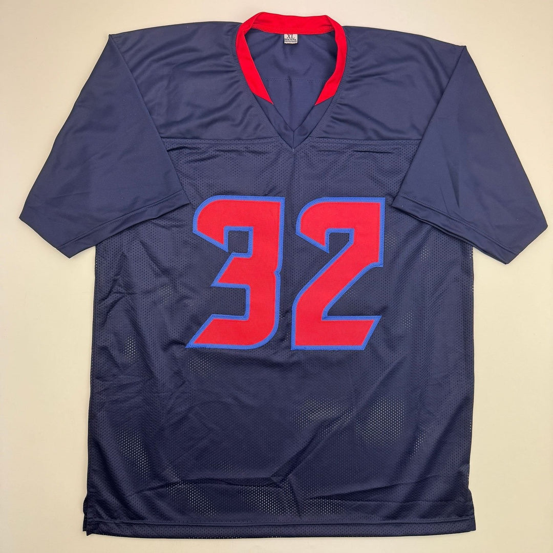 Autographed/Signed David Montgomery Houston Alternate Jersey BAS COA