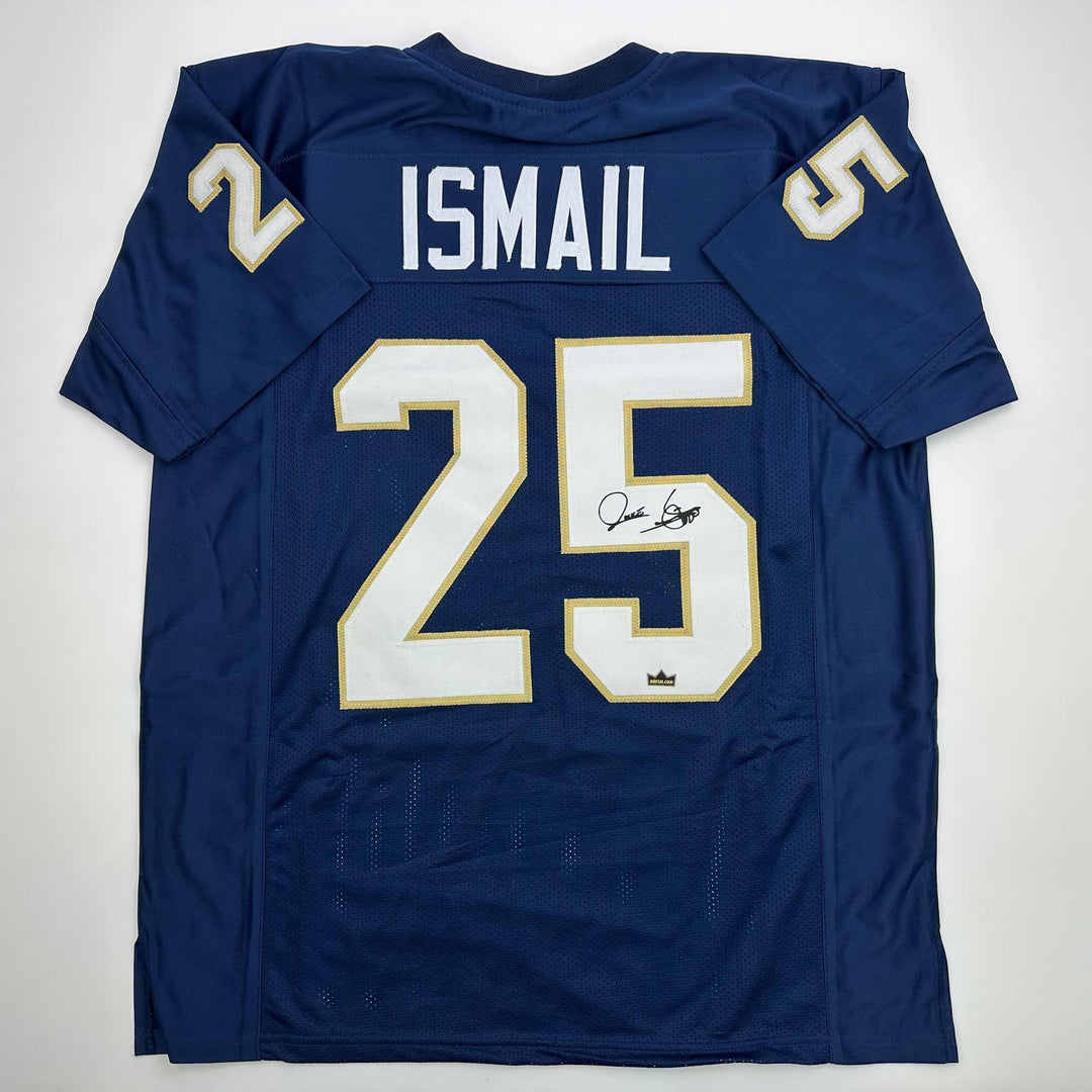 Facsimile Autographed Raghib Rocket Ismail Notre Dame Reprint Jersey Men's XL