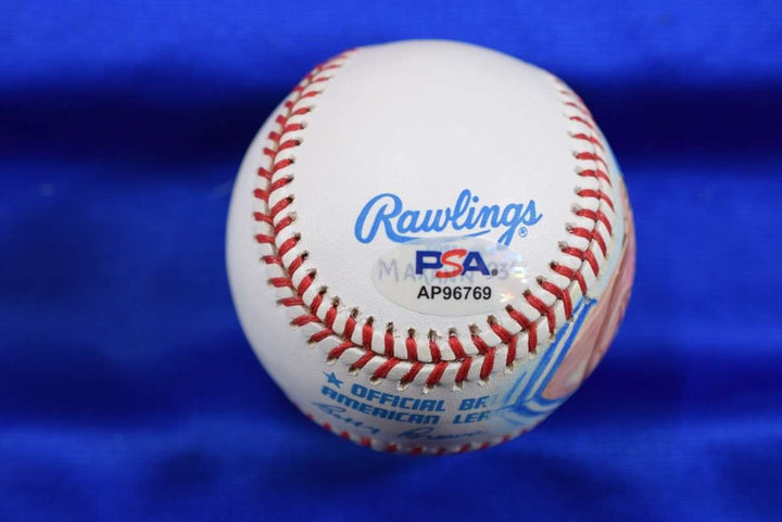 George Brett PSA DNA Autograph American League Hand Painted Baseball Signed