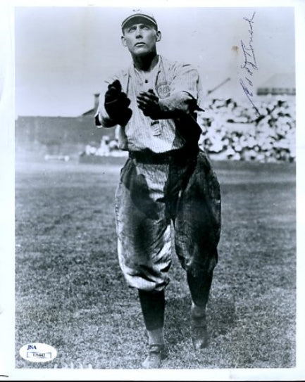 Edd Roush Signed Jsa Certed 8x10 Photo Autograph
