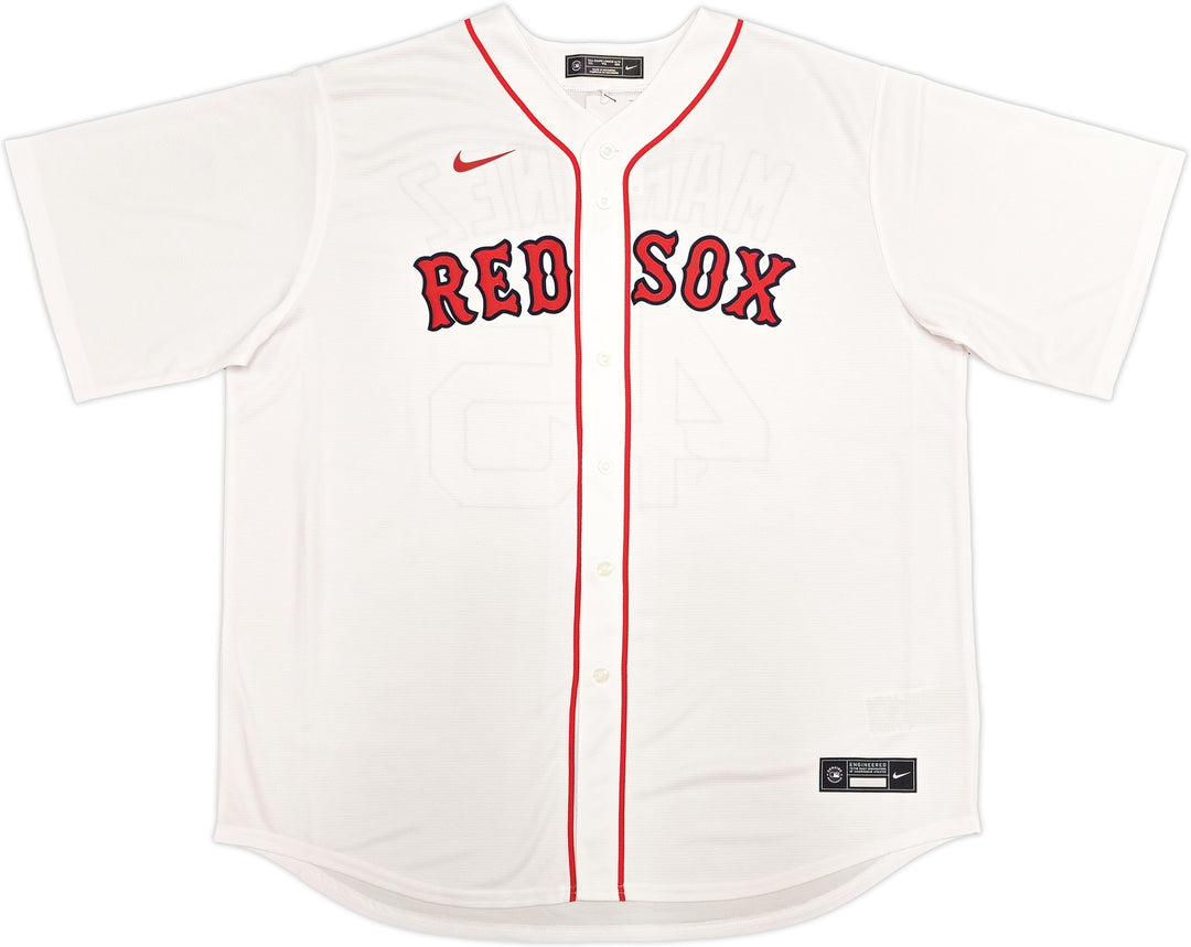 Boston Red Sox Pedro Martinez Auto Signed White Nike Jersey Size XXL Beckett Wit