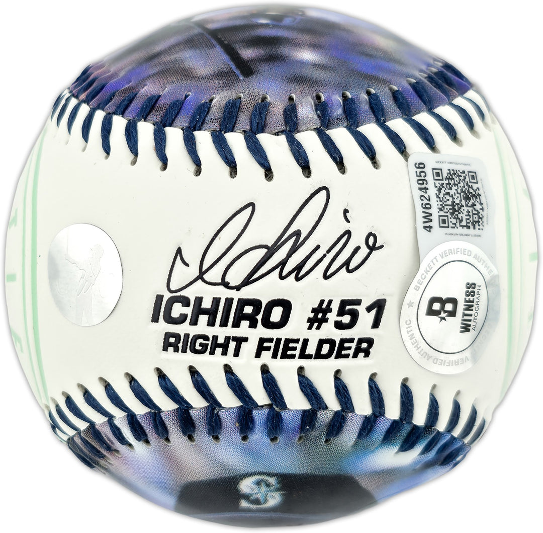 Ichiro Suzuki Auto Official Fotoball Baseball Mariners Beckett Witness #4W624956